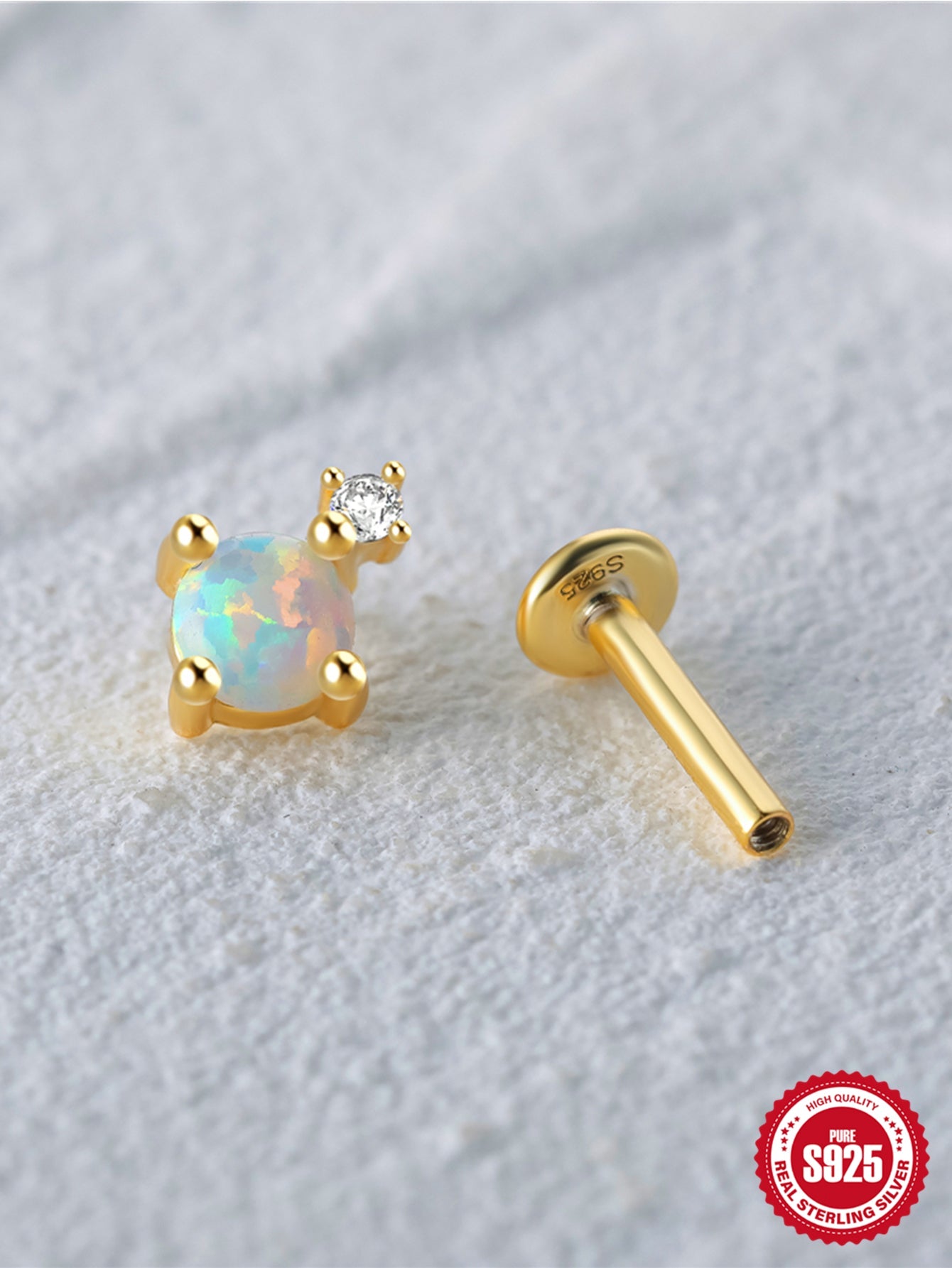 Gold Eclipse Diamond Opal